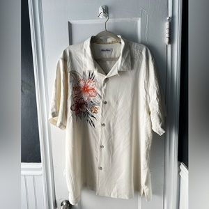 Tommy Bahama Silk Embroidered Shirt